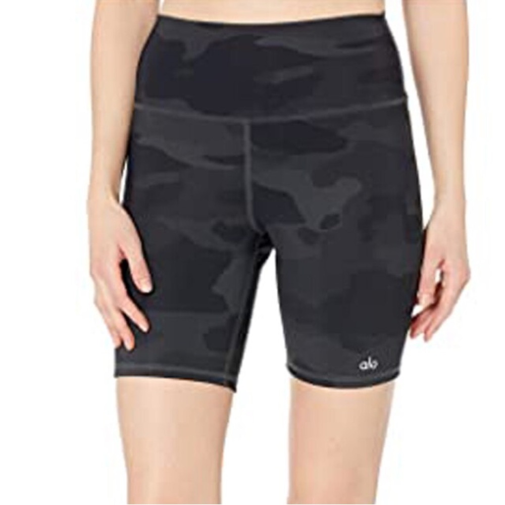ALO Yoga Black Bike Shorts Performance Fit